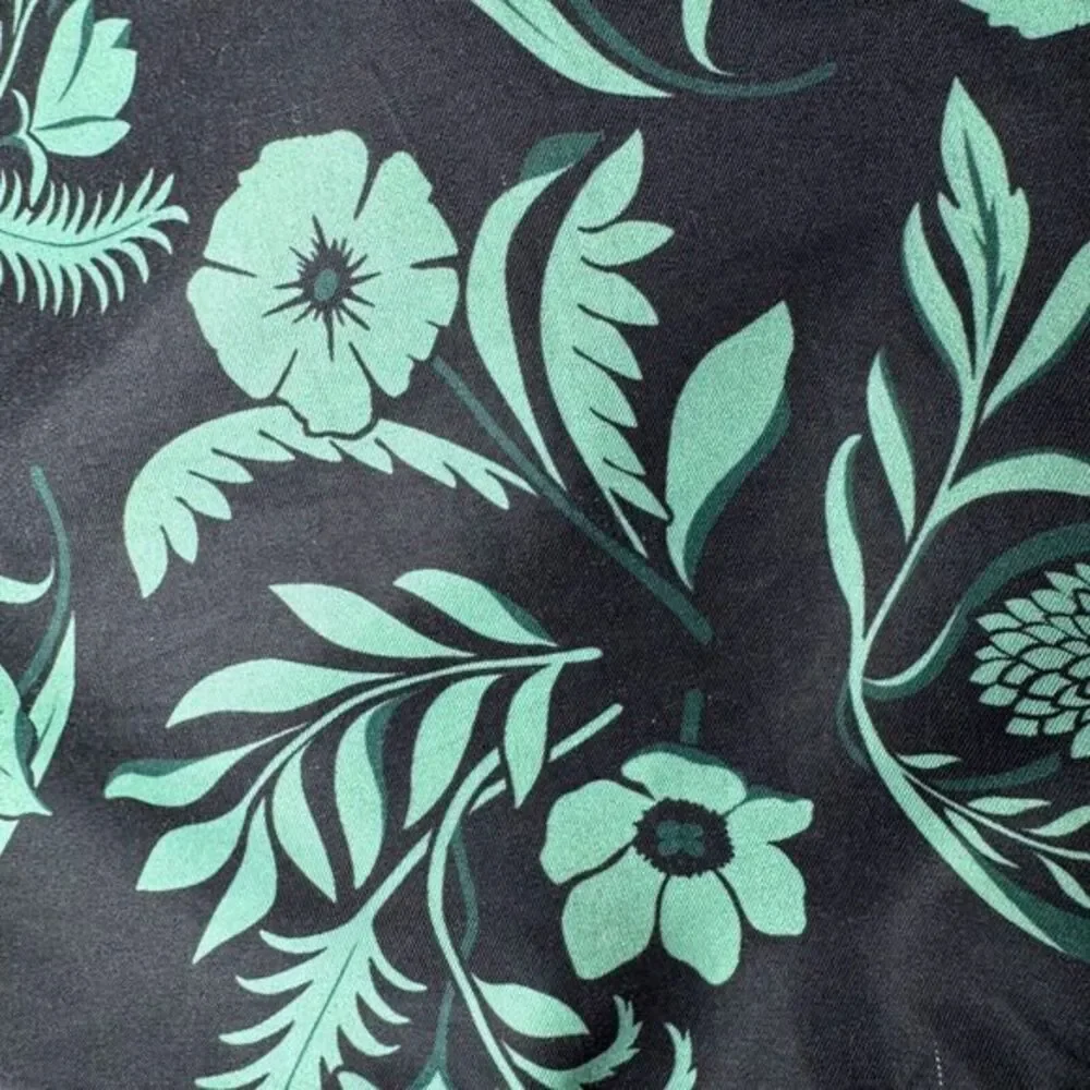 Ami Alexandre Mattiussi Swim Shorts Mens Medium Black Green Floral Print‎ Lined